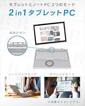 ノートパソコン Panasonic CF-XZ6RD3VS SSD256GB Amazon.co.jp: 【整備済み品】 Panasonic CF-XZ6RD3VS 12インチ